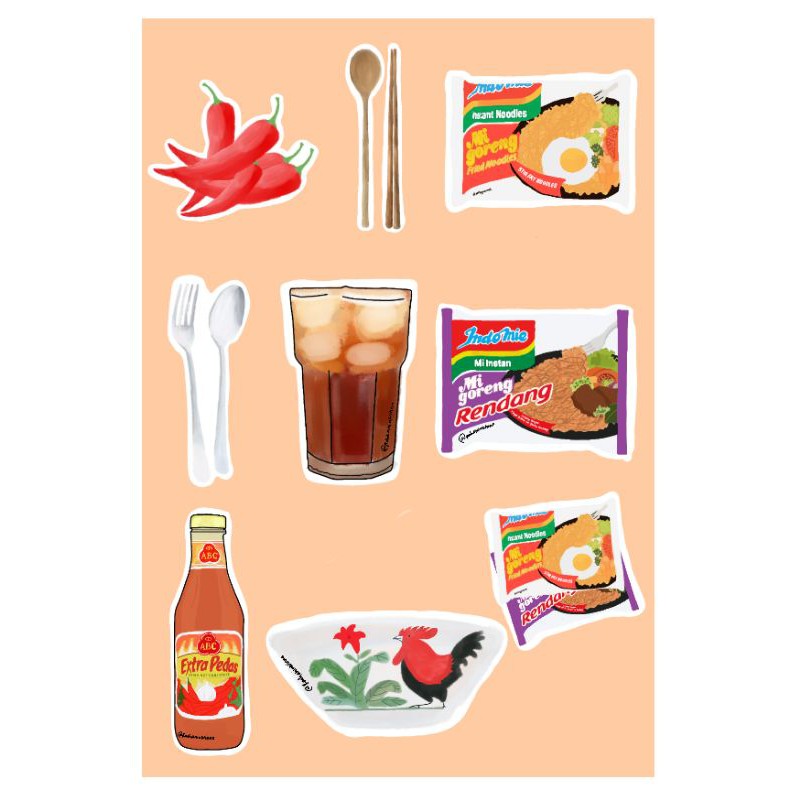 

sticker indomie 1 set
