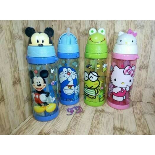 [COD] BOTOL MINUM KEPALAKARAKTER TEMPAT AIR MINUM ANAK 450ML