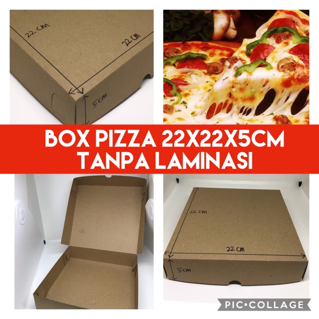 Box Pizza 22x22x5cm B19 (Tanpa Laminasi)