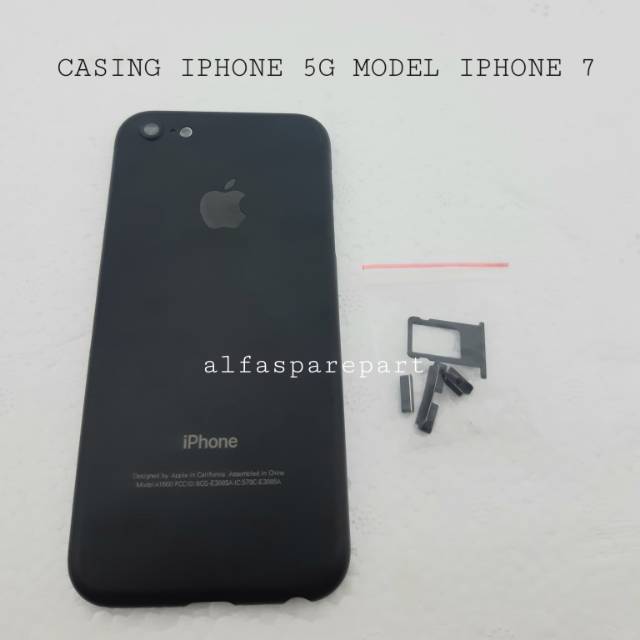 CASING IPHONE 5G MODEL IPHONE 7 BLACK MATTE