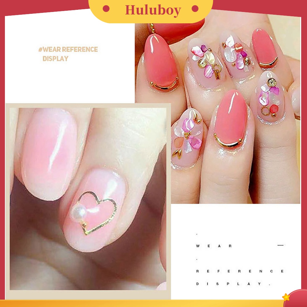 Huluboy Huluboy♡ Hiasan Kuku Nail Art Aneka Bentuk Geometri Hollow Bahan Metal