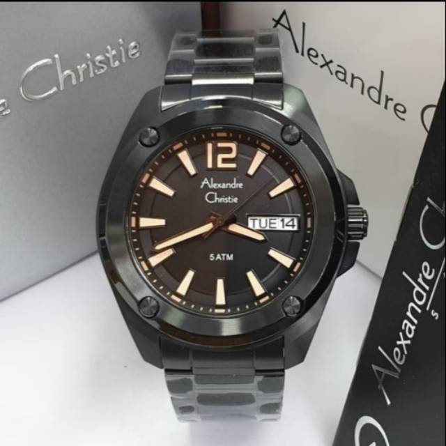 ALEXANDRE CHRISTIE AC8609 FULLBLACK PRIA.ORIGINAL GARANSI RESMI 1 TAHUN