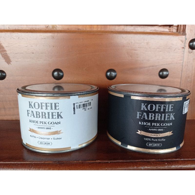 

Koffie Fabriek Khoe Pek Goan Pure Kopi Bubuk Garut (Kaleng Hitam)