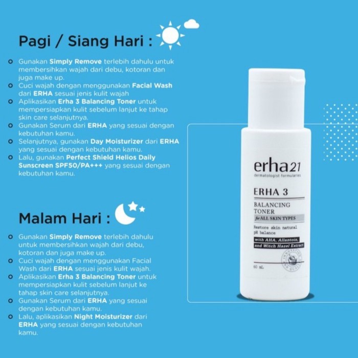 [Per Pc] ERHA 3 Balancing Toner Original BPOM