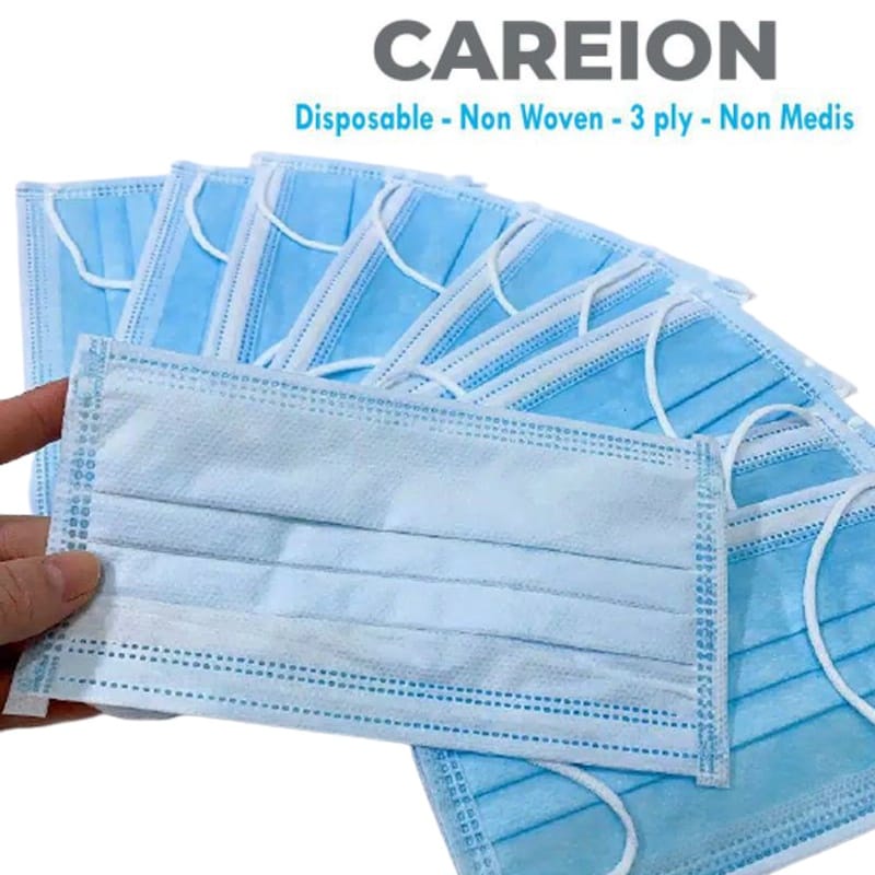 MASKER MEDIS DISPOSABLE PROTECTIVE 3 PLY EARLOOP PER BOX ISI 50 PCS