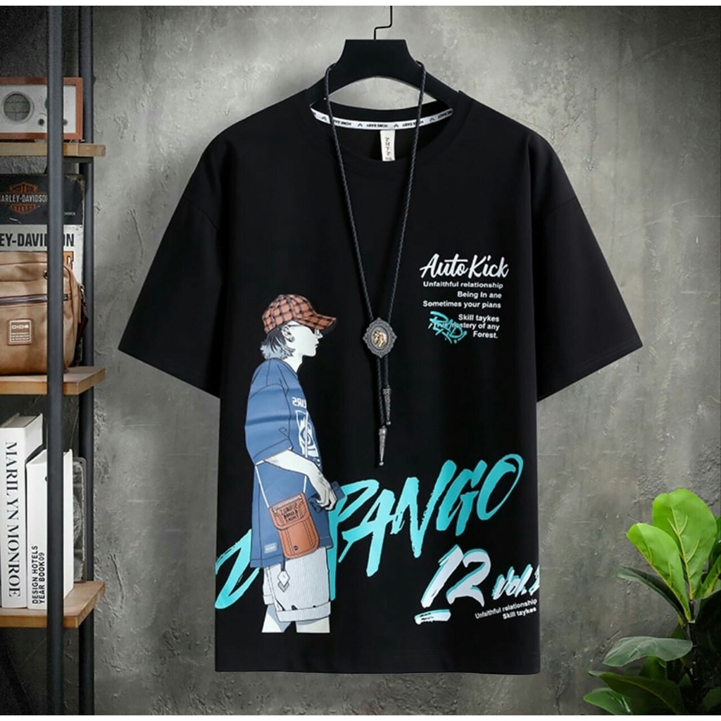 BISA COD// pakaian pria terbaru size M|L,XL kaos pria lengan pendek baju oversize fashion bandung baju auto - panteloni