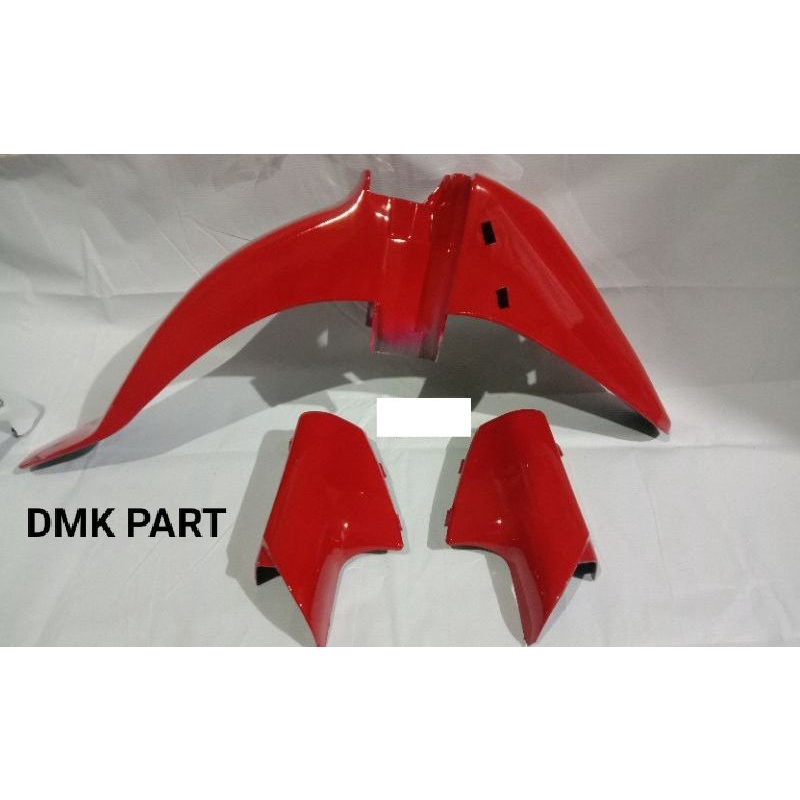 Spakbor Set Tutup Shock Depan Yamaha Fiz R / Vega R Lama 2004 Merah