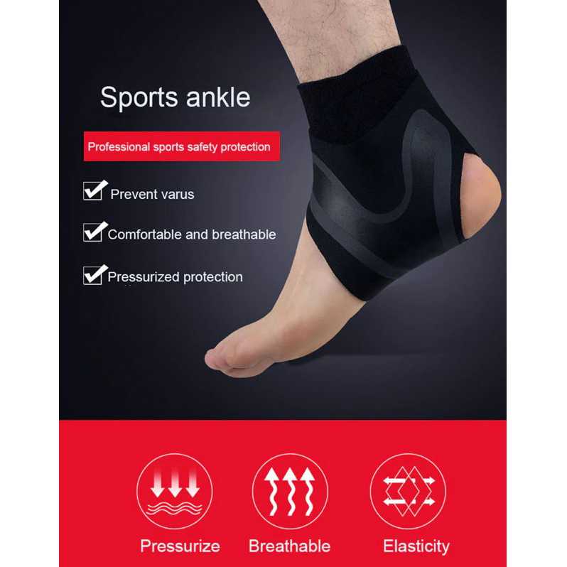 Alat Pelindung Pergelangan Ankle Kaki Terapi Anti Cidera Sport Compression