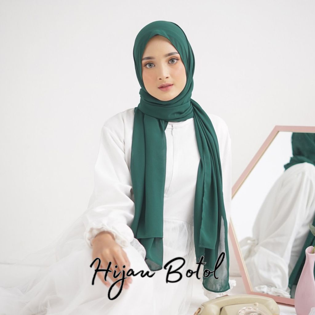 Terlaris !! Pashmina Ceruty Baby Doll Premium 180x75 / Pashmina / Pashmina ceruti Bisa Bayar Di Tempat [COD]
