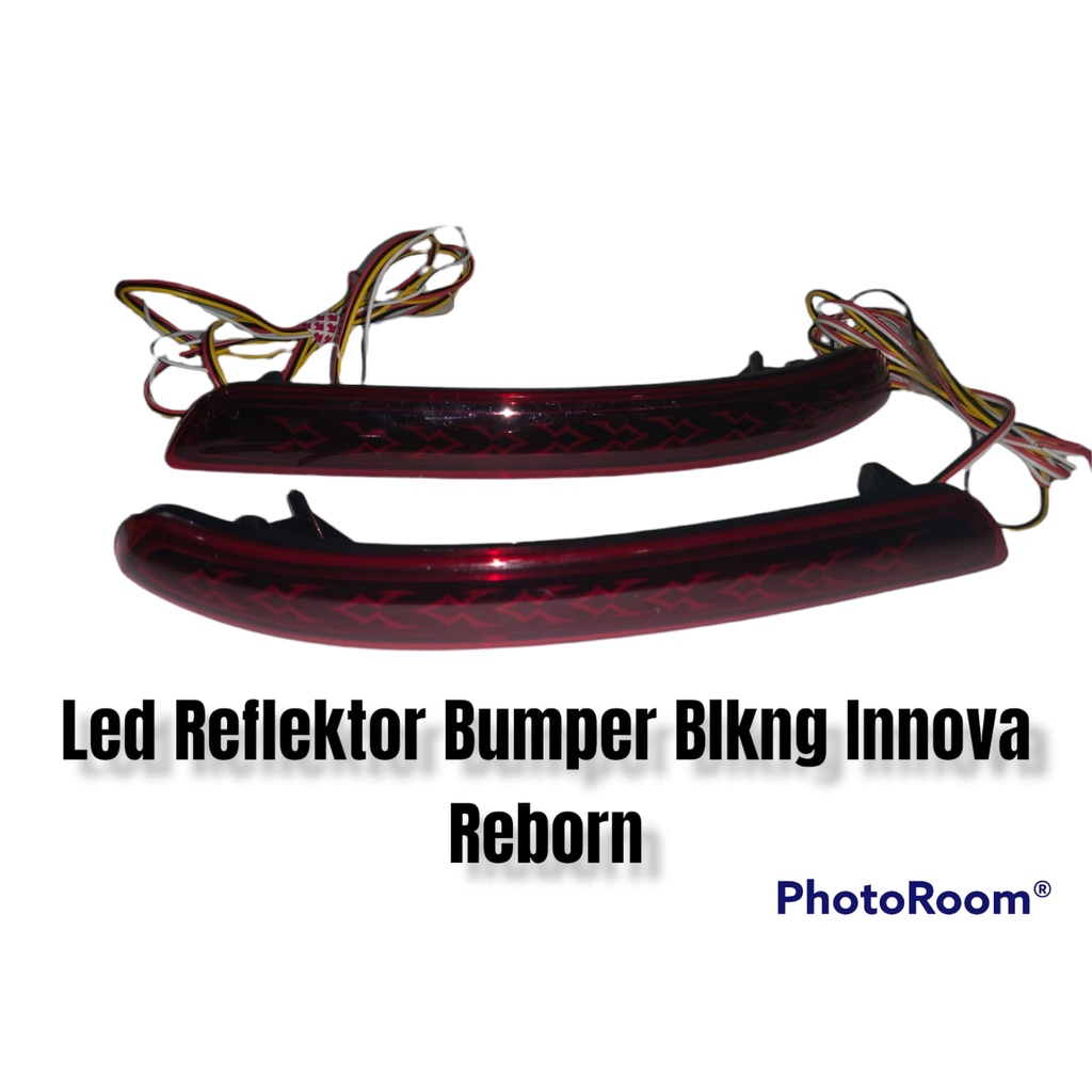 lampu reflektor inova Reborn /Mata Kucing Reflektor Lampu LED Bumper Belakang Toyota Innova Reborn lampu reflektor belakang / reflektor led mobil innova / lampu reflektor mobil