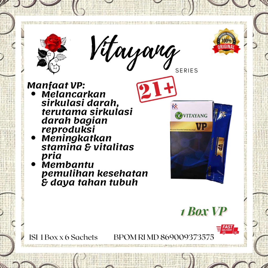 Jual Vitayang Vp Suplemen Herbal Vitalitas Sex Pria Dewasa 1 Box X 6