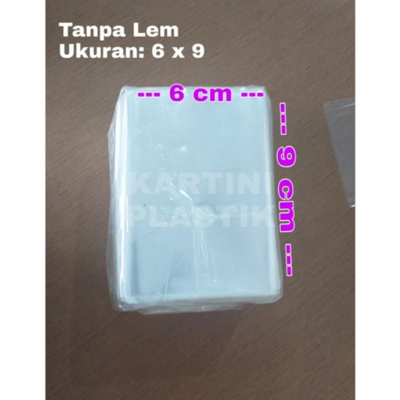 Plastik OPP Tanpa Lem Ukuran 6x9