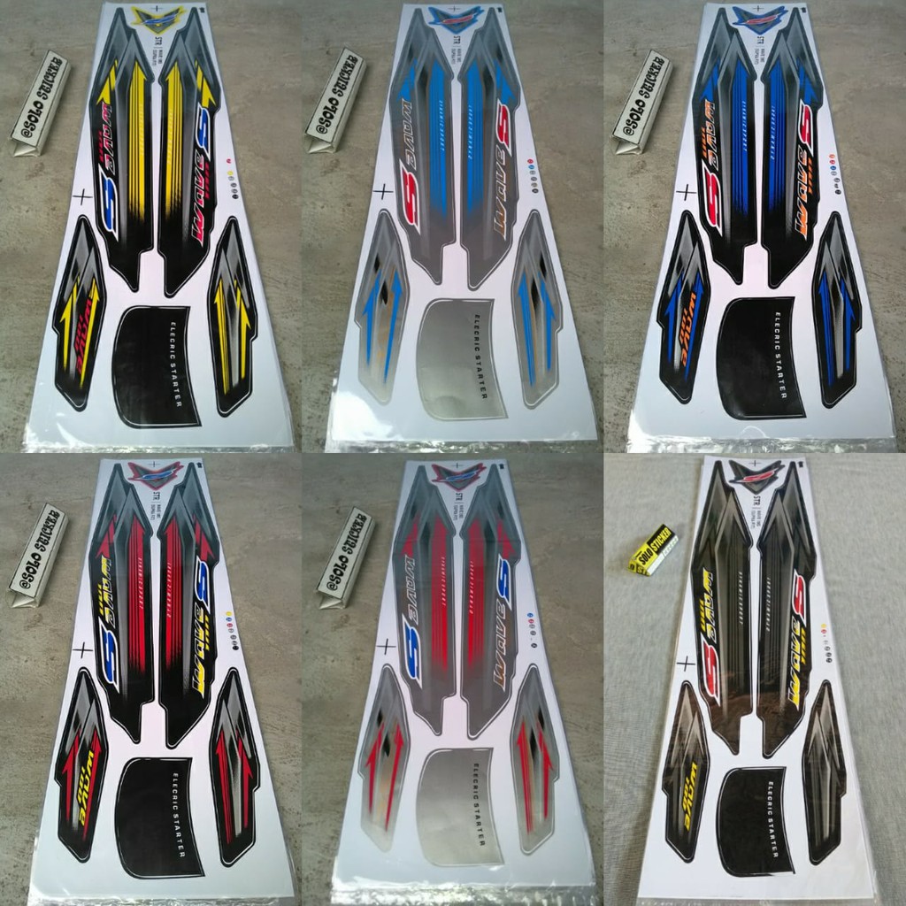 BISA COD Striping Sticker Variasi Supra Lama Supra Fit Wave 100 Shopee Indonesia