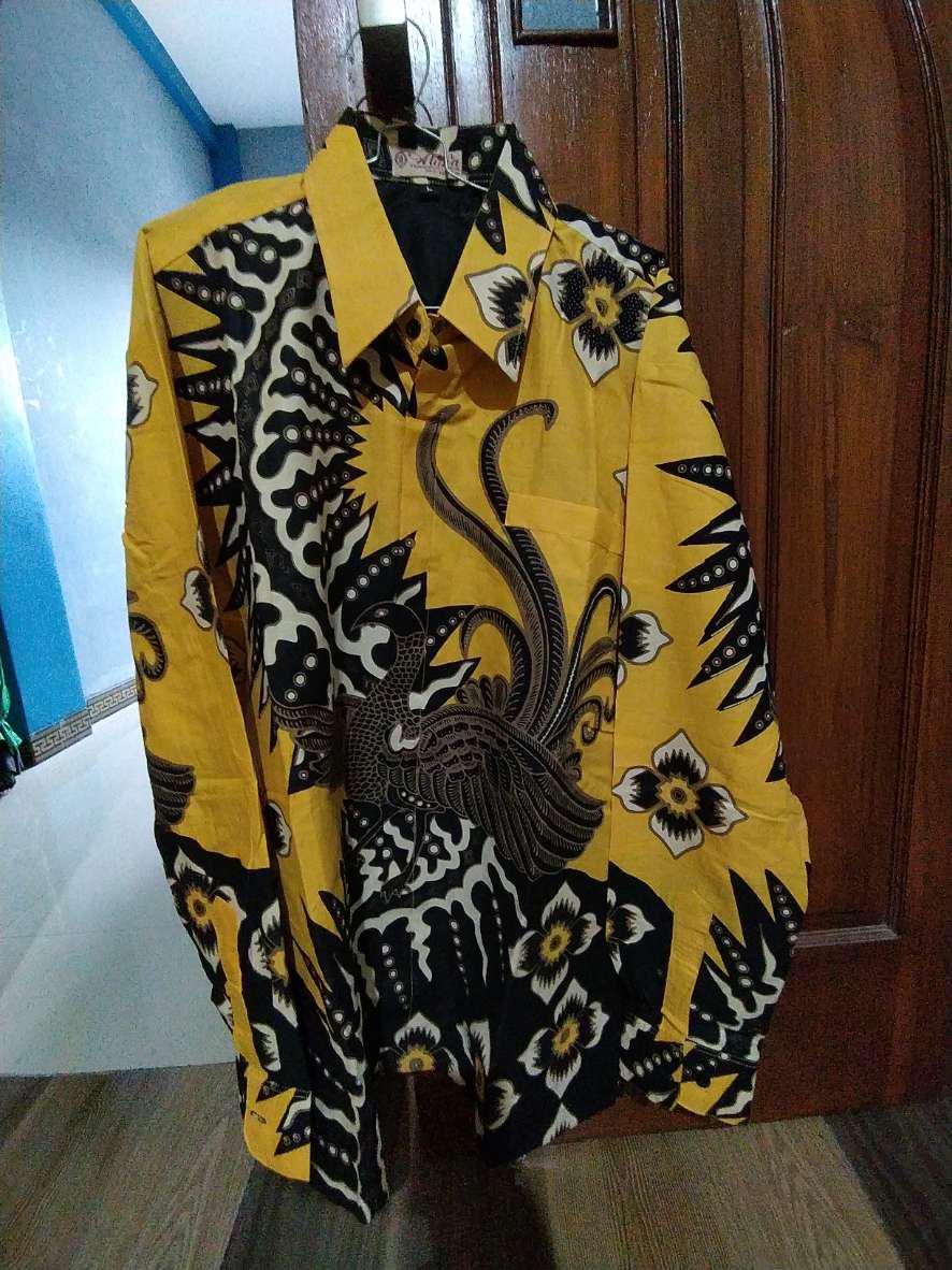 Baju Kemeja Batik Premium Slimfit Furing Lengan Panjang Pria Cowok Murah Batik Solo Aluna 070