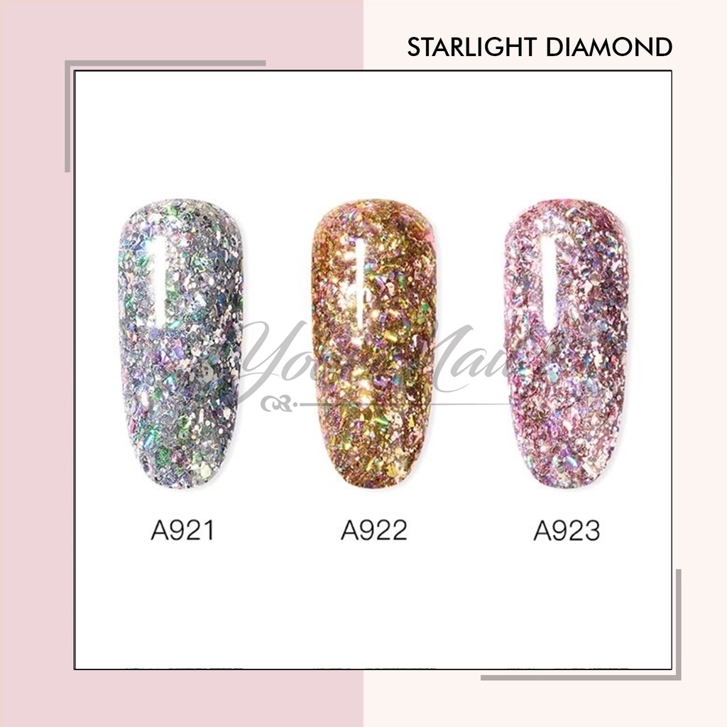 Rosalind Starlight Diamond Gel 5ml Kutek Gel UV Gel Nail Polish