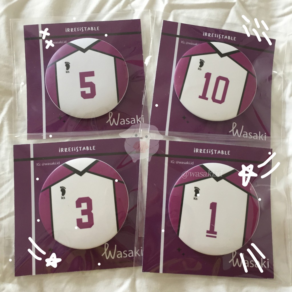 Haikyuu Jersey Pin (Shiratorizawa)