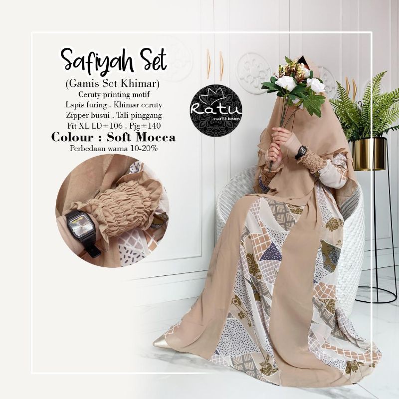 SAFIYAH SET ORI RATU / PAKAIAN WANITA / GAMIS MURAH