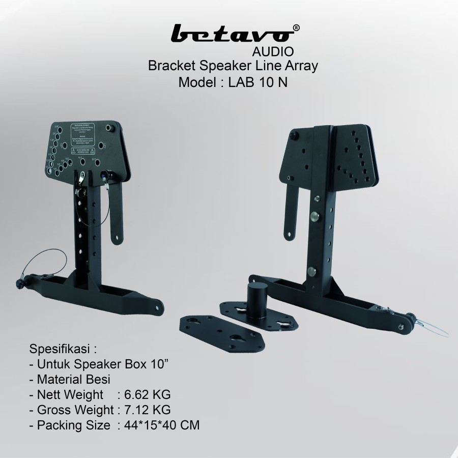 BRACKET SPEAKER LINE ARRAY BETAVO LAB 10 N PROFESSIONAL BRACKET