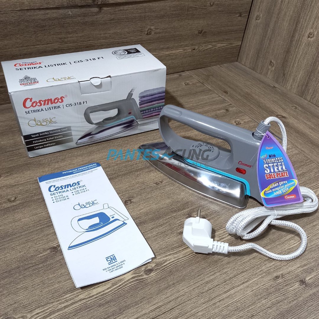 COSMOS SETRIKA STAINLESS CIS-318 FI BERKUALITAS