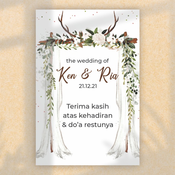 

Kartu Souvenir Pernikahan Custom - Kartu Ucapan Terima Kasih - Thankyou Card - Kartu Hampers
