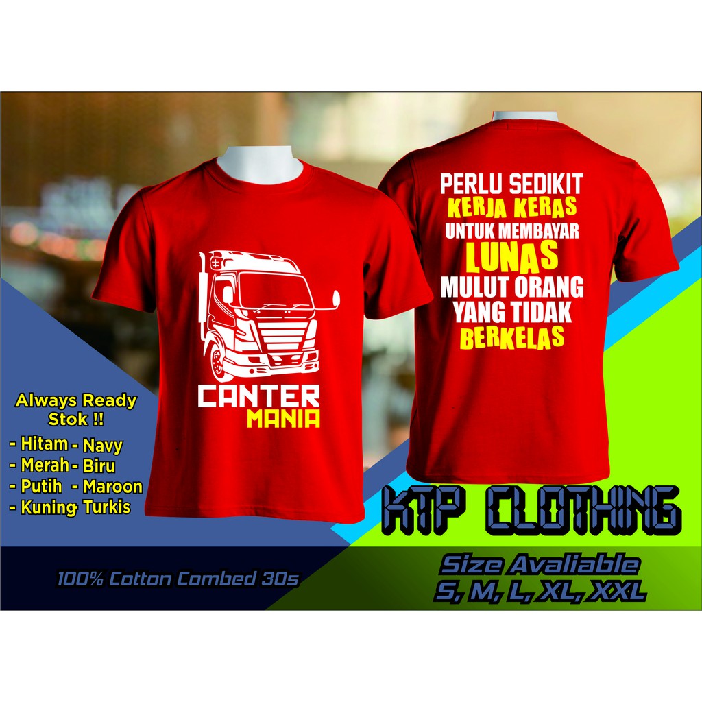 KAOS II BAJU OBLONG KEREN CANTER MANIA II BERKELAS