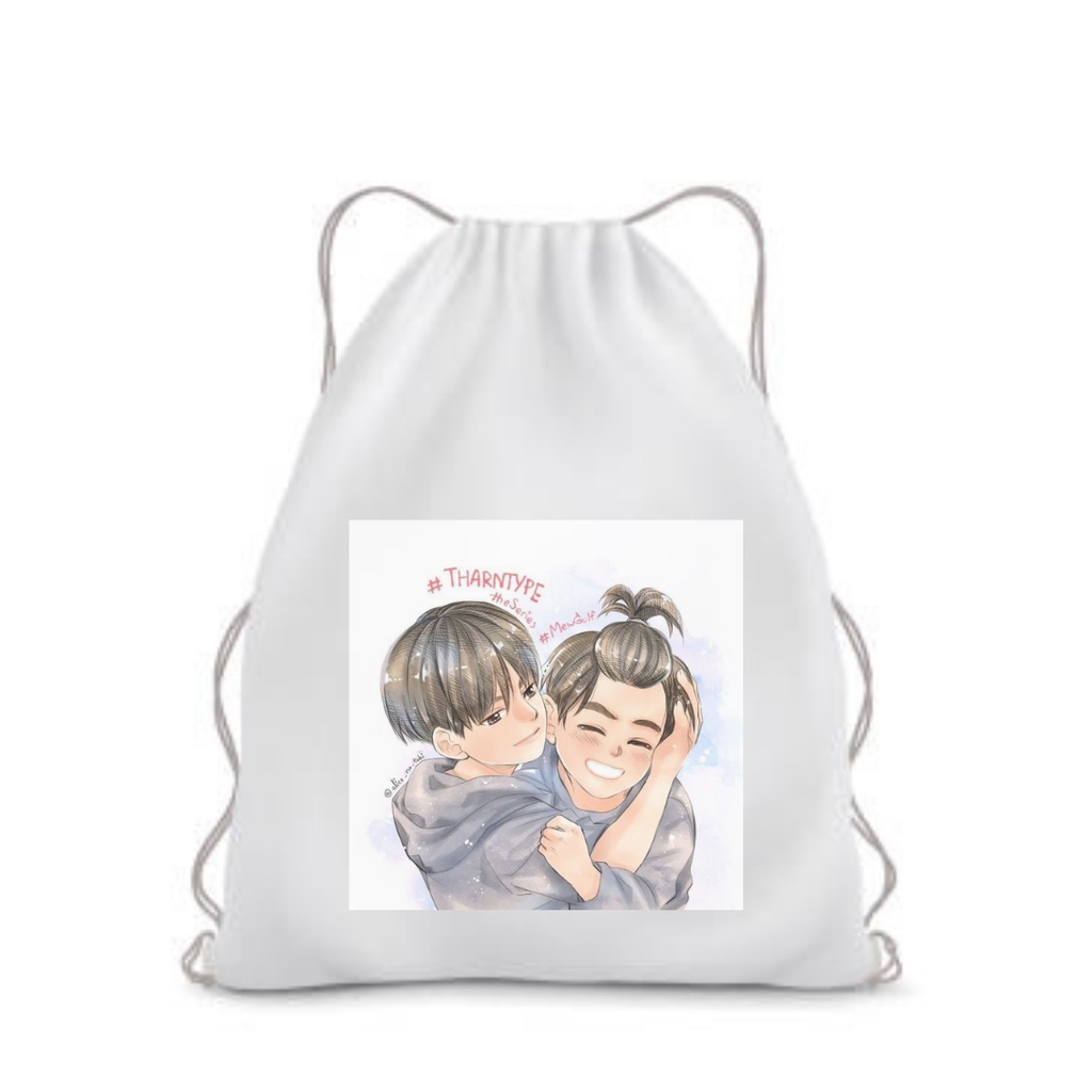 BISA CUSTOM SATUAN Stringbag Printing Raikantopeni Thailand drama series BL actor Merchandise tas serut drawstring sekolah kuliah kampus viral kekinian