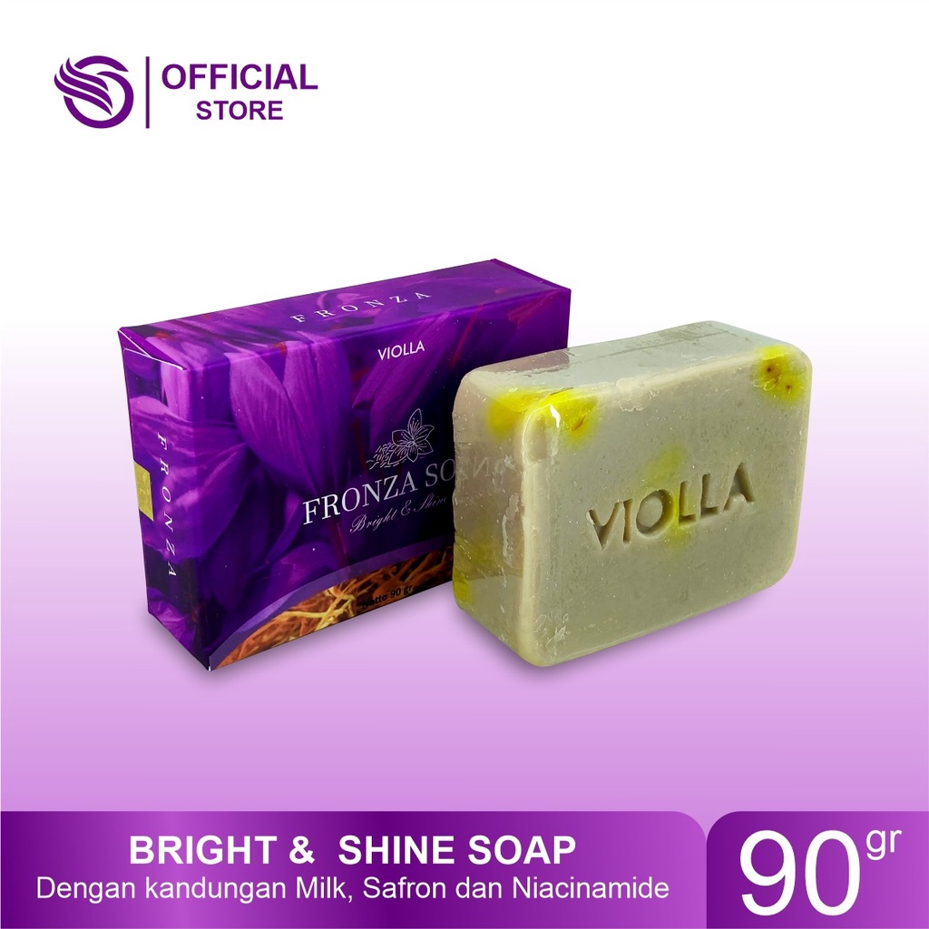VIOLLA FRONZA SOAP - Sabun Saffron BPOM Pemutih badan- pemutih wajah Alami Ampuh Atasi Jerawat dan B