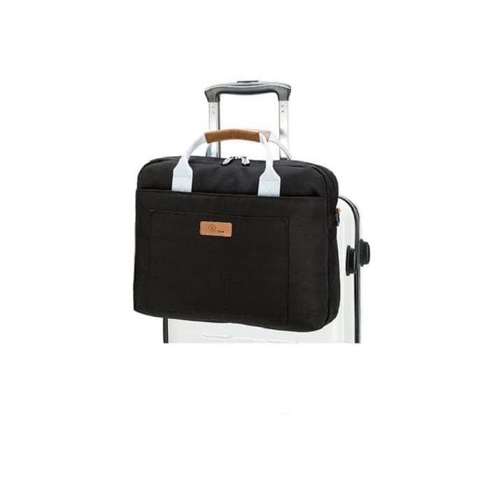 Tas Laptop / Macbook Midway Black with Long Strap 14 inch