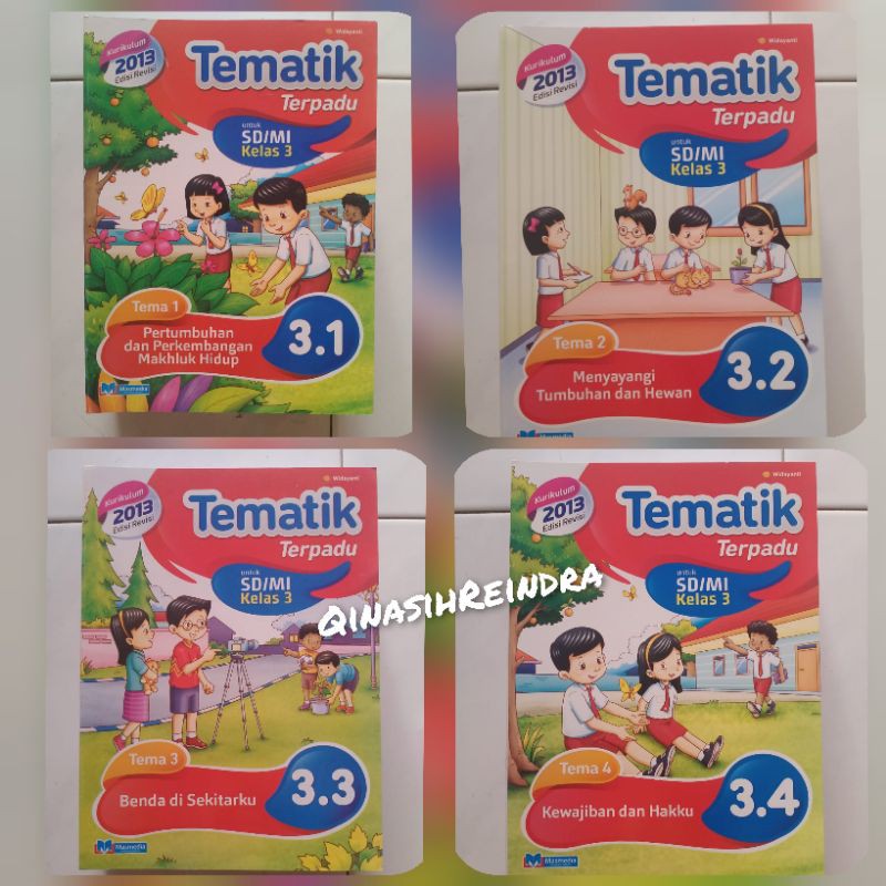 1 SET Tematik Masmedia kelas 3 Semester 1 K13