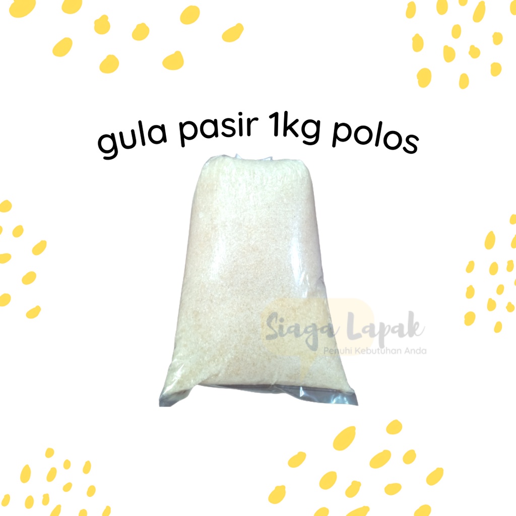 Gula Pasir Putih Kualitas KB-A Polos Tanpa Merk 1kg