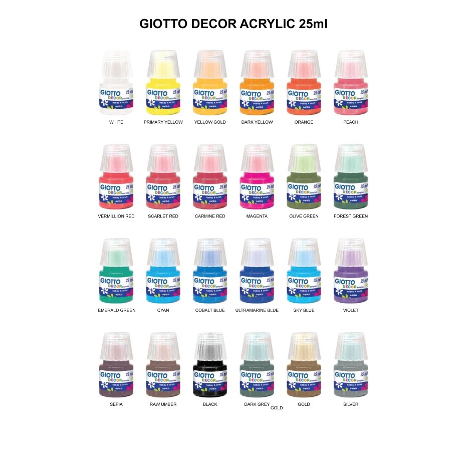 Giotto Decor Acrylic Paint 25ml - Satuan