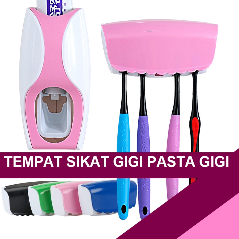 DapurCantik Dispenser Odol dan Tempat Pasta Sikat Gigi / ZGT Sky Toothpaste