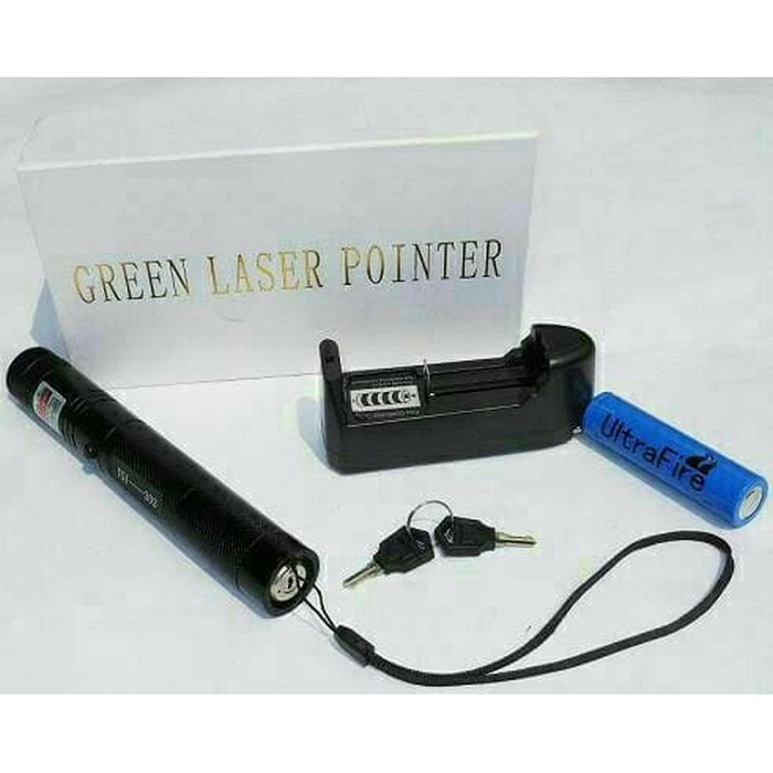 Green Laser Pointer 303 / Laser Hijau / Laser Kunci Pengaman