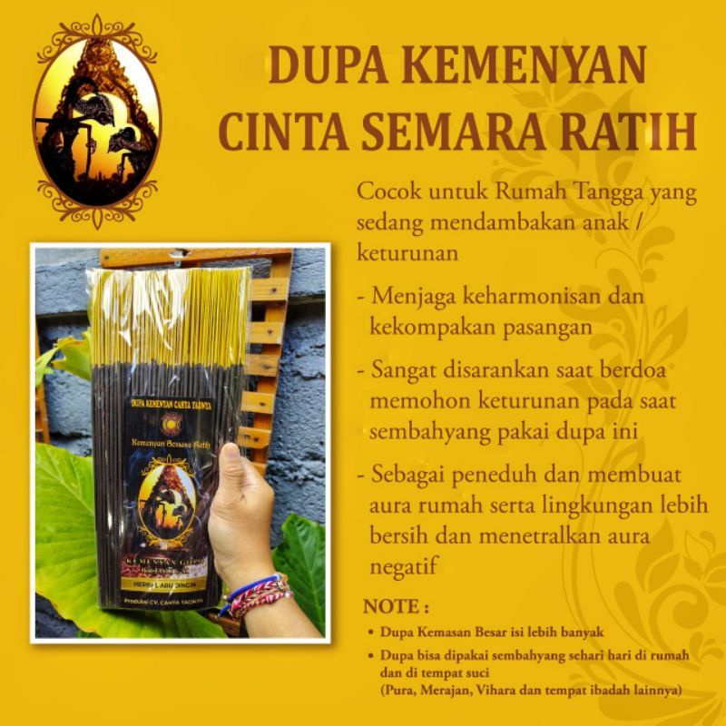 Dupa Harum Semara Ratih Aroma Kemenyan Madu