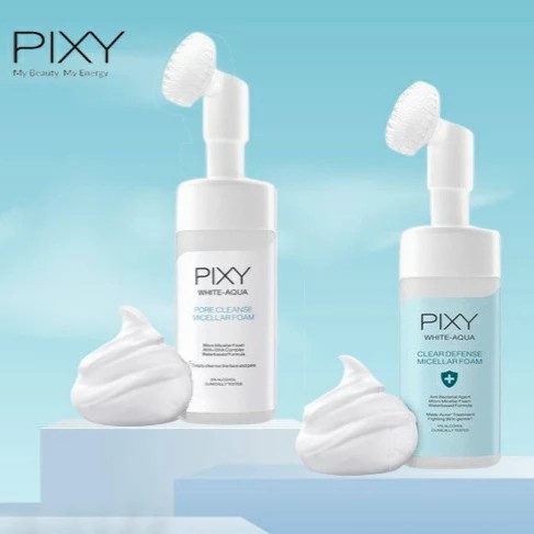 ❤️GROSIR❤️ Pixy White Aqua Pore Cleanse Micellar Foam