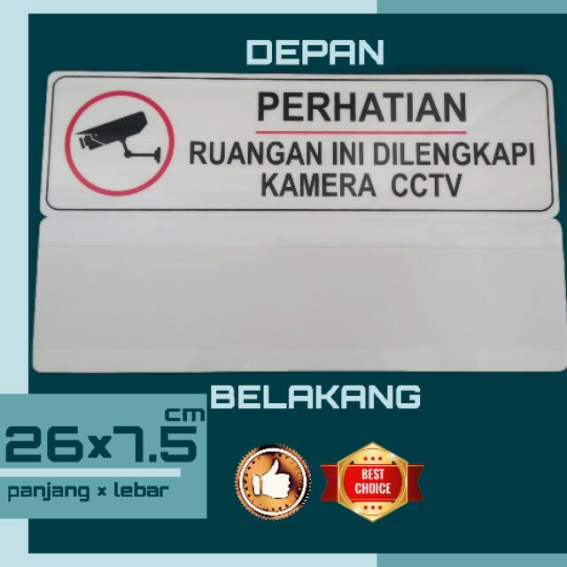 

SIGN BOARD ACRYLIC CCTV , papan tempel akrilik