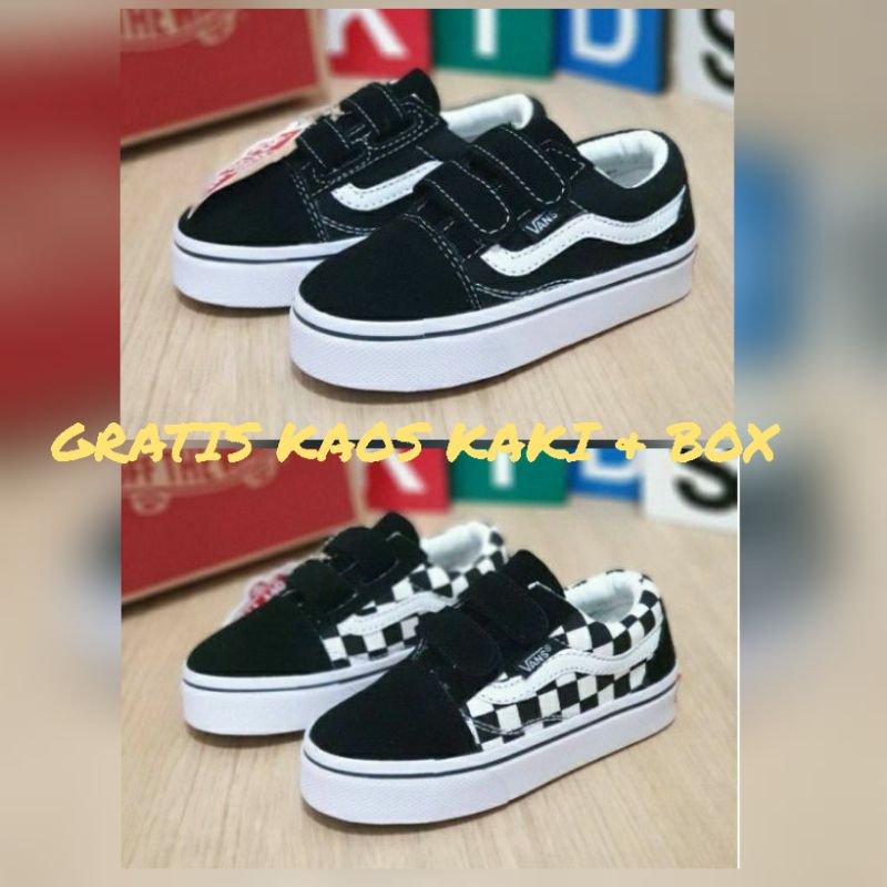 BERKUALITAS&gt; SEPATU ANAK SNEAKERS VANS OLD SKOOL | SEPATU ANAK LAKI LAKI | SEPATU ANAK PEREMPUAN | SEPATU SEKOLAH ANAK | FASHION KIDS PREMI