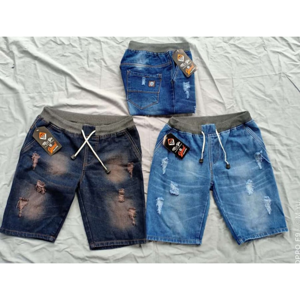 Celana Denim Pendek Pria Celana Jeans Pendek Pria Terlaris Celana Pendek Jeans Rib Celana Jeans Pendek Sobek Sobek Celana Dendek Distro