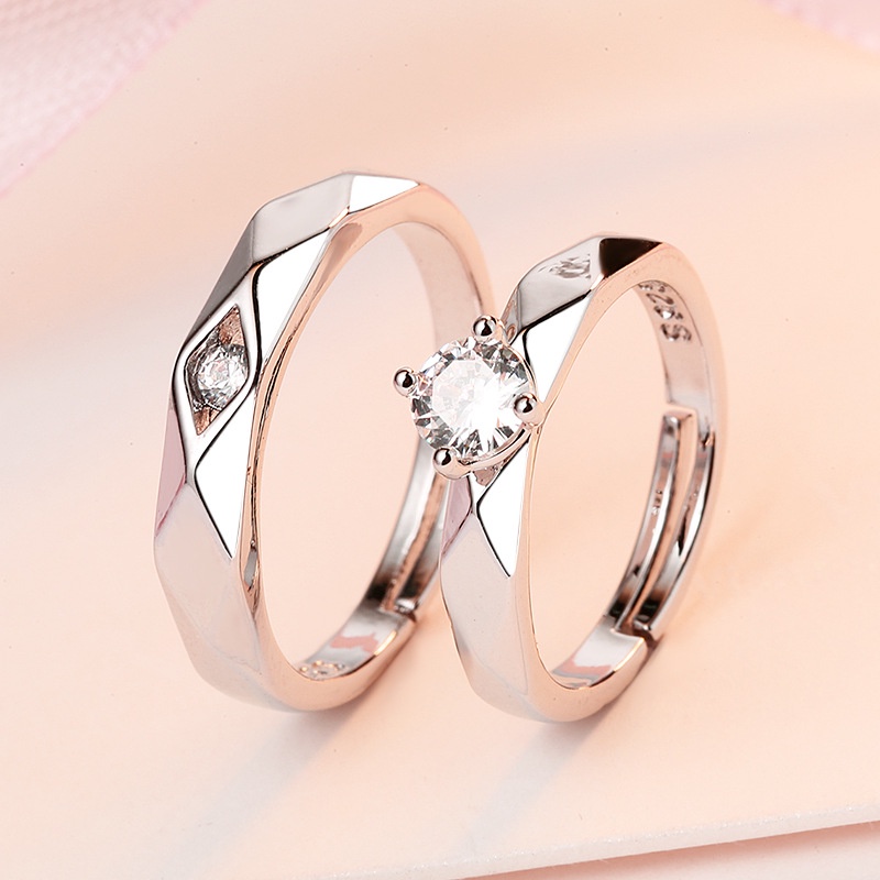 Hello Girl Jewelry Cincin Sterling Silver Model Terbuka Untuk Wanita