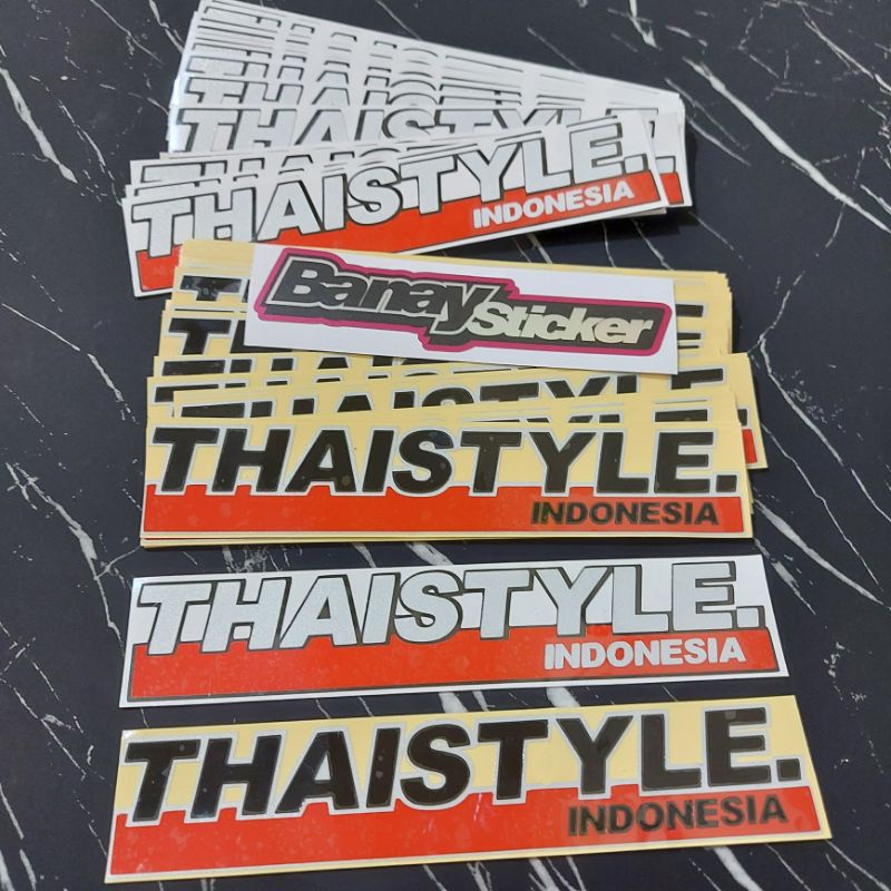 STICKER THAISTYLE INDONESIA CUTTING