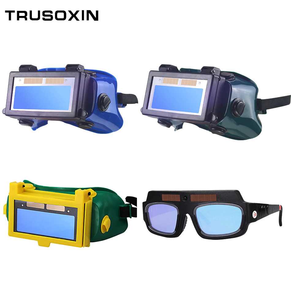 TRUSOXIN Kacamata Las Otomatis Auto Darkening Soldering Googles TX-012