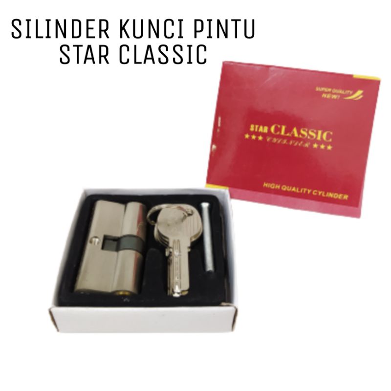 Silinder Kunci Pintu Star Classic - Cylinder Kunci Pintu 5 Anak Kunci