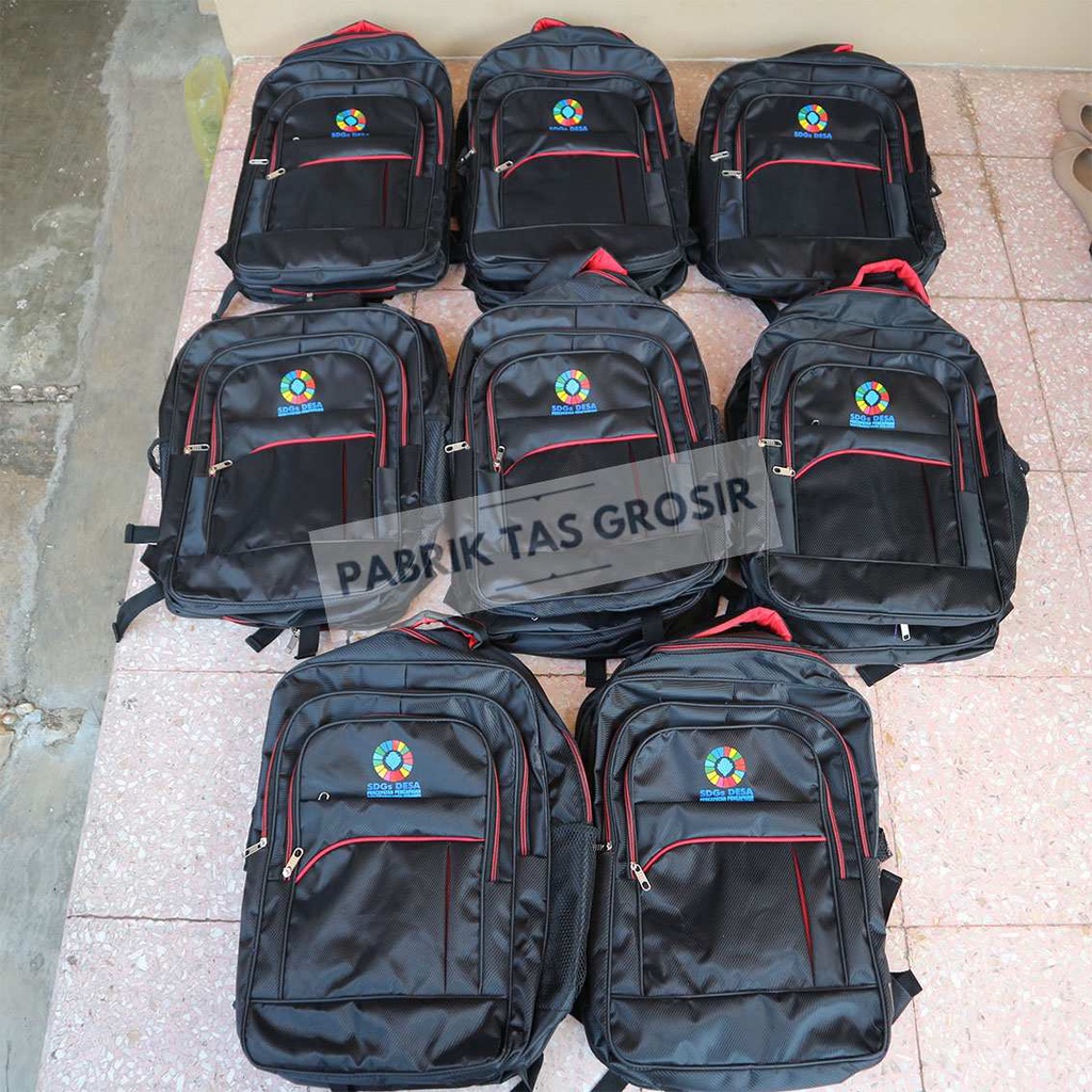 PESANAN GROSIR TAS RANSEL SABLON SDGS DESA PERCEPATAN PENCAPAIAN GROSIRAN HARGA EKONOMIS BERKUALITAS