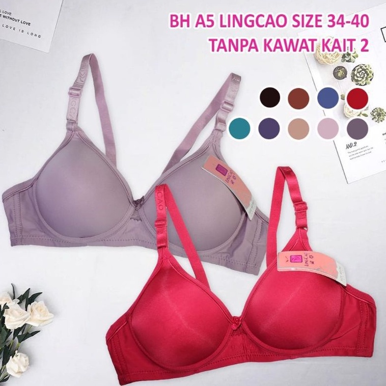 IL - Bh Lingcao Original / Bra Push Up Bh Busa Tanpa Kawat Lingcao A5