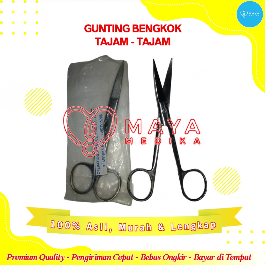 

Gunting Bengkok 14 cm Tajam - Tajam