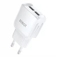 (1 KOTAK ISI 20PCS) Charger Fast Charging Robot RT-K6 2.4A Dual Output isi 20biji