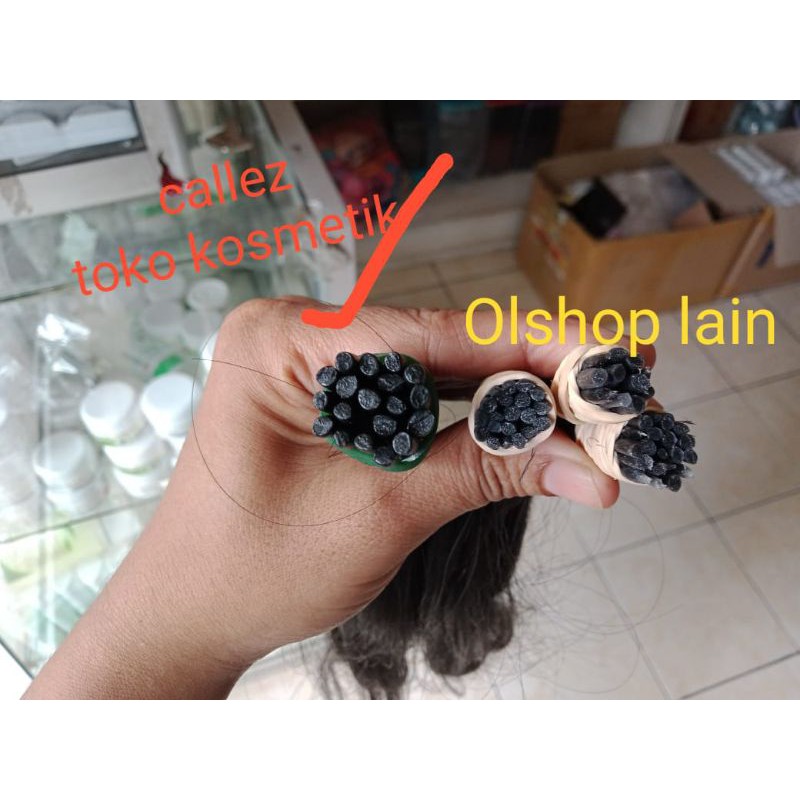 Hair Extension 60cm Rambut Asli Manusia / Rambut Sambunh Asli