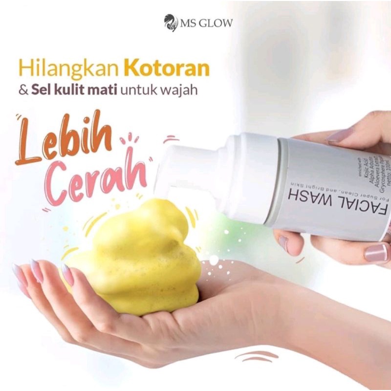 Ms Glow Facial Wash | Sabun Wajah Ms Glow | Facial Wash Golden Ms Glow