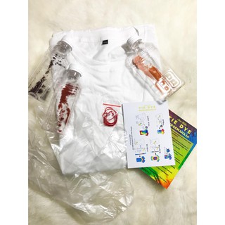  TIE  DYE  KIT KAOS  LENGAN PENDEK DIROEMAHAJA Shopee 