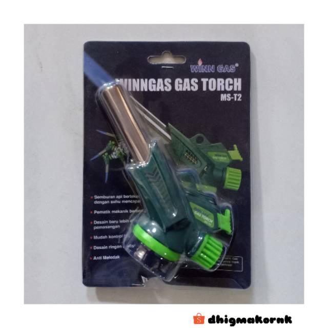 Gas Torch Pemantik Api MS T2 Winn gas Portable Semprotan Api Besar Serbaguna Murah Kuat